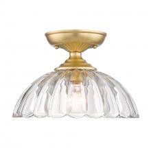  6952-SF BCB-CLR - Audra BCB Semi-Flush in Brushed Champagne Bronze with Clear Glass Shade